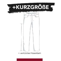 Tiefbundjeans DIERK Grau -Jan Vanderstorm jv fit kurzgroesse 7