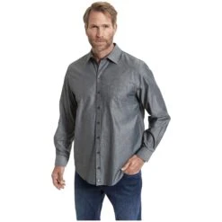 Doppelpack Hemd ULFE Grau Weiß -Jan Vanderstorm server 1030