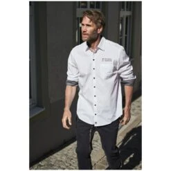 Doppelpack Hemd ULFE Grau Weiß -Jan Vanderstorm server 1034