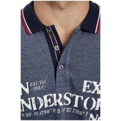 Poloshirt VIGGO Dunkelblau Melange -Jan Vanderstorm server 114