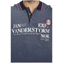 Poloshirt VIGGO Dunkelblau Melange -Jan Vanderstorm server 116