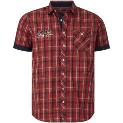 Kurzarmhemd EMYLS Rot Kariert