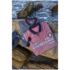 Poloshirt VIGGO Dunkelblau Melange -Jan Vanderstorm server 119