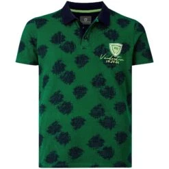 Poloshirt BEINT Grün Gemustert