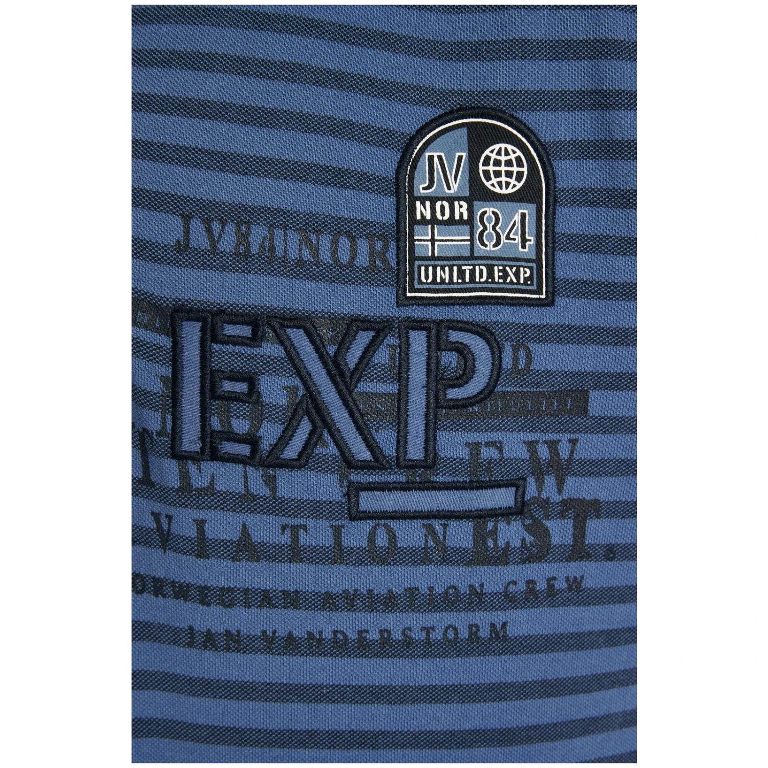 Poloshirt KUIBERT Blau Gestreift 5 Poloshirt KUIBERT Blau Gestreift – Bild 5