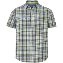 Kurzarmhemd BANDULF Hellgrün Kariert