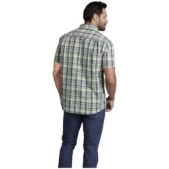 Kurzarmhemd BANDULF Hellgrün Kariert -Jan Vanderstorm server 1394