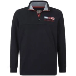 Fleece-Sweatshirt SIETSE Dunkelblau