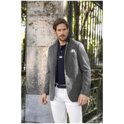 Jersey-Sakko ALBIN Schwarz Melange -Jan Vanderstorm server 144