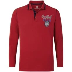Langarm-Poloshirt KITTU Rot