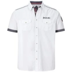 Jan Vanderstorm 25 Kurzarmhemd SKIRNIR Weiß