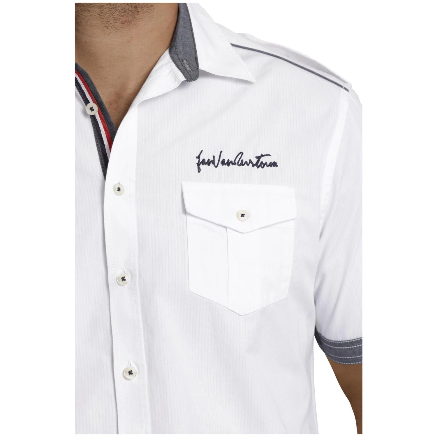 Kurzarmhemd SKIRNIR Weiß 4 Kurzarmhemd SKIRNIR Weiß – Bild 4