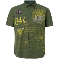 Kurzarmhemd CHRISTMAR Grün Bedruckt