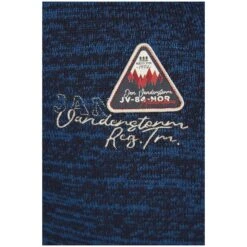 Strickjacke Mit Mütze APKE Blau Melange -Jan Vanderstorm server 1532