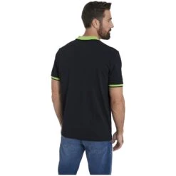 Poloshirt LAVRANS Schwarz Grün -Jan Vanderstorm server 1547