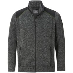 Strickfleecejacke YUL Grau Gemustert