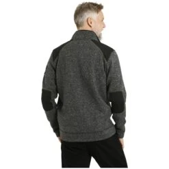 Strickfleecejacke YUL Grau Gemustert -Jan Vanderstorm server 1614