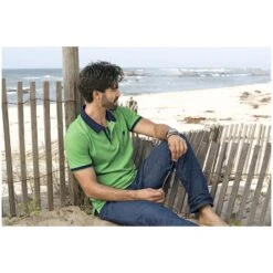 Poloshirt LAVRANS Grün -Jan Vanderstorm server 165