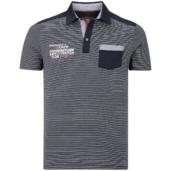 Poloshirt DEBES Dunkelblau Gestreift