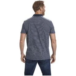 Poloshirt DEBES Dunkelblau Gestreift -Jan Vanderstorm server 168