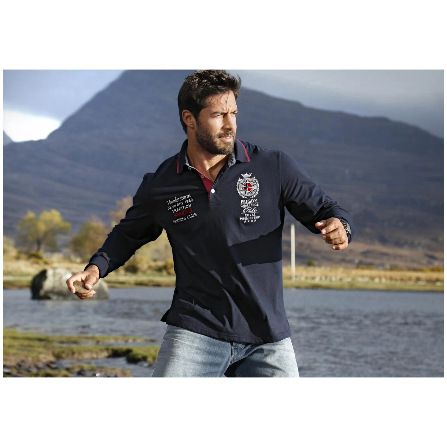 Sweatshirt SIGVAT Dunkelblau 6 Sweatshirt SIGVAT Dunkelblau – Bild 6