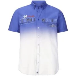 Kurzarmhemd ODDI Royal Blau