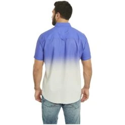 Kurzarmhemd ODDI Royal Blau -Jan Vanderstorm server 1782