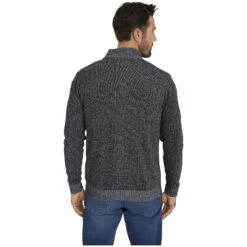 Strickjacke INGRABAN Dunkelgrau Melange -Jan Vanderstorm server 1800