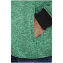 Fleece-Sweatshirt OHLSEN Grün Melange -Jan Vanderstorm server 182