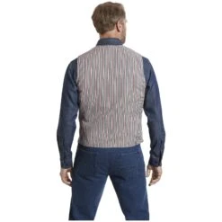 Weste TORVIND Rot Gestreift -Jan Vanderstorm server 1835