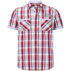 Kurzarmhemd WENTZEL Rot Kariert