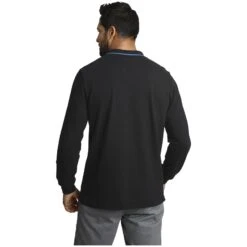 Langarm-Poloshirt ELLIS Schwarz -Jan Vanderstorm server 1974