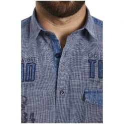 Kurzarmhemd NATTFARI Blau -Jan Vanderstorm server 1996