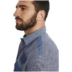 Kurzarmhemd NATTFARI Blau -Jan Vanderstorm server 1997