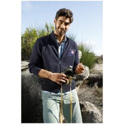 Strickjacke OLAV Dunkelblau -Jan Vanderstorm server 202