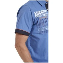 Kurzarmhemd BALDEM Blau -Jan Vanderstorm server 2022