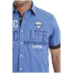 Kurzarmhemd BALDEM Blau -Jan Vanderstorm server 2026