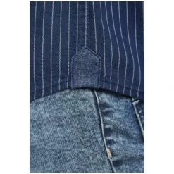 Kurzarmhemd NALLE Dunkelblau Gestreift -Jan Vanderstorm server 2046