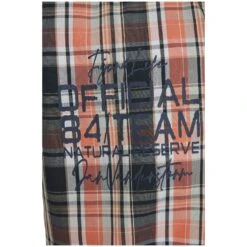 Kurzarmhemd PIETER Hellorange Kariert -Jan Vanderstorm server 2222