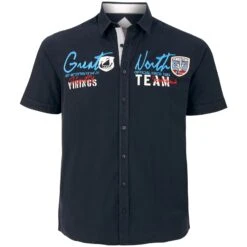 Kurzarmhemd FREYDIS Dunkelblau