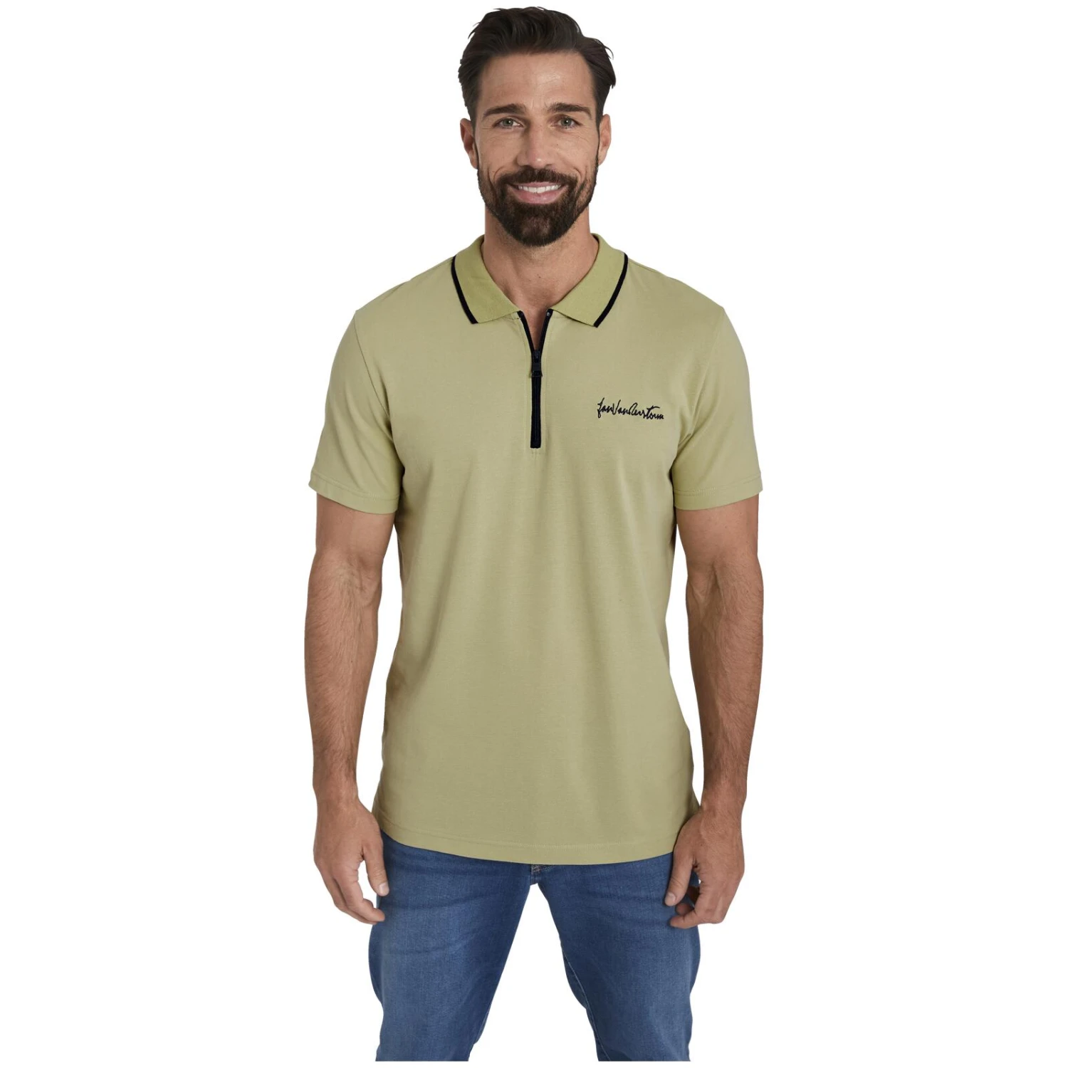 Poloshirt JOHAR Hellgrün 2 Poloshirt JOHAR Hellgrün – Bild 2