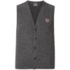 Strickweste RUTMAR Dunkelgrau Melange