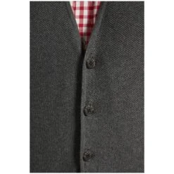 Strickweste RUTMAR Dunkelgrau Melange -Jan Vanderstorm server 2326