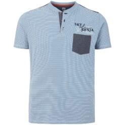 T-Shirt BORYS Blau Gestreift