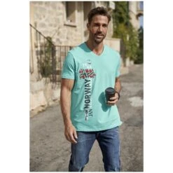 T-Shirt IMANUEL Türkis -Jan Vanderstorm server 2486