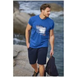 T-Shirt PITTER Royal Blau -Jan Vanderstorm server 2554