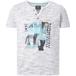 T-Shirt BALTFRIED Hellgrau Melange