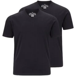 Doppelpack T-Shirt OSMO Schwarz