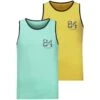 Doppelpack Tanktop SAKARI Gelb Mint