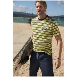 T-Shirt LINOR Gelb Gestreift -Jan Vanderstorm server 2683